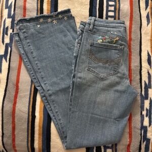 Idyllwind by Miranda Lambert - Embroidered Flare Leg Bellbottom Vintage Jeans